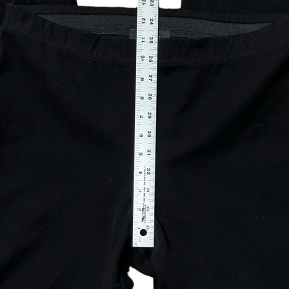 KAREN KANE Piper Black Cropped Pants Slit & Studded Hem Stretchy Pull On sz L - Picture 4 of 8